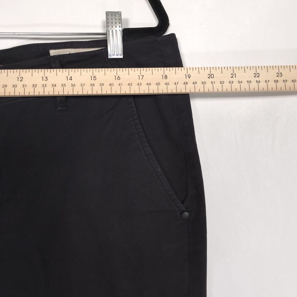 Rag & Bone Size 32 Buckley Chino Raw Hem Pants Faded‎ Black Gray Cotton Blend - Picture 4 of 12